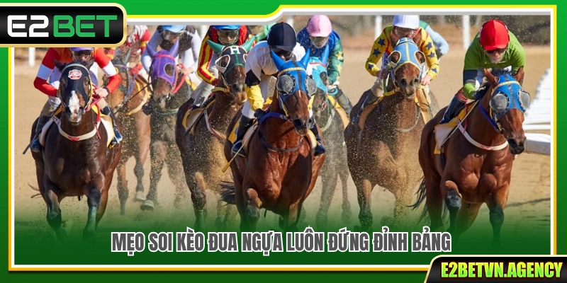 Cá Cược Đua Ngựa E2bet – Trải Nghiệm Tốc Độ Cực Cuốn 4 Mẹo soi kèo đua ngựa tiềm năng để nâng cao tỷ lệ thắng cược